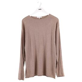 Autre Marque Top de seda Lingua Franca bege Bege