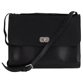 Borsa a tracolla in pelle nera Apc Nero