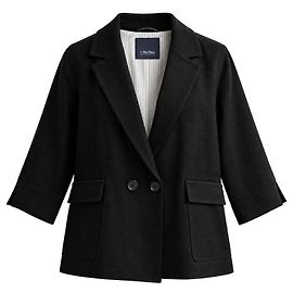 Autre Marque Blazer S Max Mara en mélange de lin noir Noir