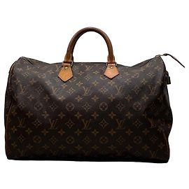 Louis Vuitton Speedy 40 Monogram en toile marron Marron Monogramme