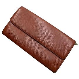Louis Vuitton Cartera Larga Piel Epi Marrón Castaño