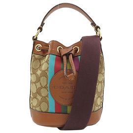 Borsa a tracolla Coach C5639 Signature Dempsey Marrone