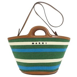 Bolsa 2-Way Marni Tropicalia Marrom Verde