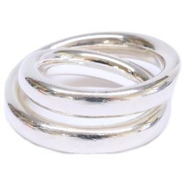 Hermès Anillo Banda Vertige Hermes Ag925 Plata Plata