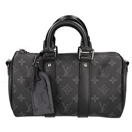 Sac à main Louis Vuitton Monogram Eclipse Keepall Bandoulière 25 Monogramme