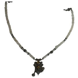 Autre Marque Colar de labradorite prateada oriental Faten El ruby Prata Dourado Outro