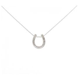Autre Marque Colar Horseshoe Diamantes Prata