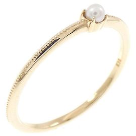 Autre Marque Anillo Nojess de perlas de agua dulce y oro amarillo K10 Dorado