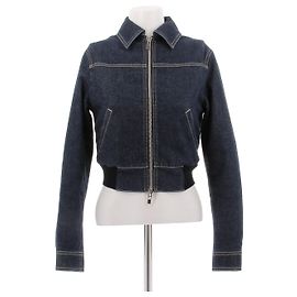 Alaïa Chaqueta corta de denim Azul