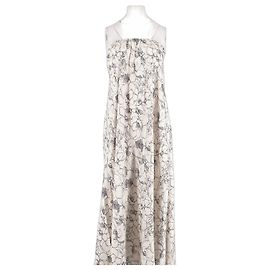 Autre Marque BEC & BRIDGE Maxikleid Weiß mit Blumenmuster Weiß