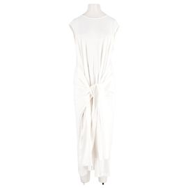 Totême Vestido de algodão branco Branco