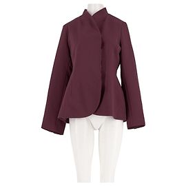 Autre Marque Kurzer bordeauxroter Blazer Bordeaux