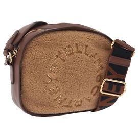 Stella Mc Cartney Stella McCartney Bolsa de Ombro com Corrente em Couro Boa Brown Gold Outro