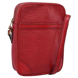 LOUIS VUITTON Epi Danube Shoulder Bag Red M45637 LV Altro