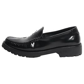 Autre Marque Mocassins penny en cuir glacé noir - size EU 40 Autre