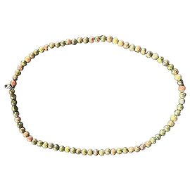 Autre Marque Collar de cuentas de jaspe verde y marrón egipcio Castaño Verde
