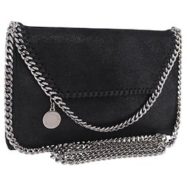 Stella Mc Cartney Sac Stella McCartney Chain Falabella polyester Black Silver Autre