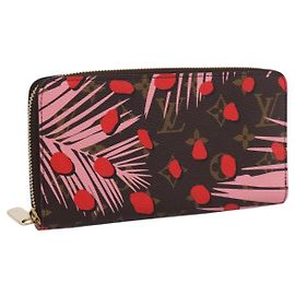 LOUIS VUITTON Monogram Jungle Dot Zippy Wallet Red M41908 LV Otro