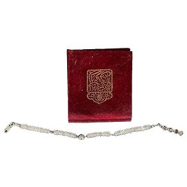 Autre Marque Faten El Roby Bracciale Gioielli Orientali Oro e Argento Bianco Silver hardware