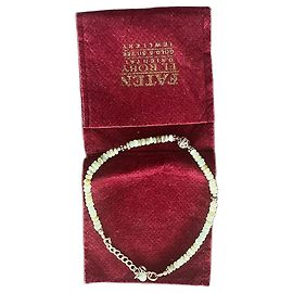Autre Marque Bracciale Faten El Rouby perle di amazonite e argento Argento Verde chiaro