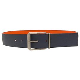 Louis Vuitton M9389 Ceinture Boston Belt Orange Navy blue