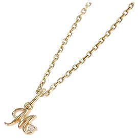Autre Marque Collar de oro amarillo de 10K con diamante Dorado