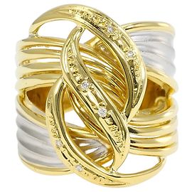 Autre Marque Anello fede in platino PT900 e oro giallo 18K D'oro Altro
