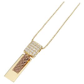 Autre Marque Collar de oro de 14K con circonia Dorado