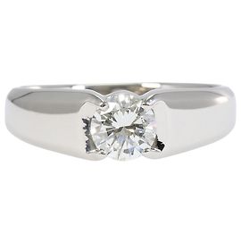 Autre Marque Platin-Ehering mit Diamant Andere