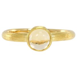 Autre Marque Ringband aus 18K Gelbgold mit Quarz Golden