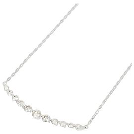 Autre Marque Collier en or blanc 18K avec diamant Doré