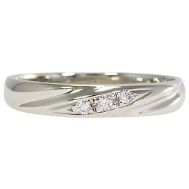 Autre Marque PT900 Platin-Bandring mit rosa Diamant Andere