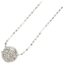 Autre Marque Collar elegante de oro blanco de 18K y diamantes Dorado