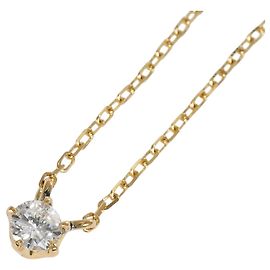 Autre Marque Collar de oro amarillo 18K con diamante Dorado