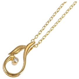 Autre Marque Collana in oro giallo 18K con diamante D'oro