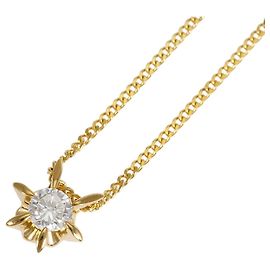 Autre Marque Collar de oro amarillo 18K con diamante Dorado