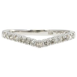 Autre Marque Ehering aus 10K Weißgold mit Diamant Golden