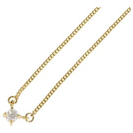 Autre Marque 18K Yellow Gold Necklace with Diamond Golden