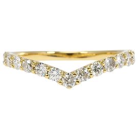Autre Marque Bandring aus 18K Gelbgold mit Diamant Golden