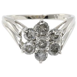 Autre Marque Bague alliance en platine avec diamant Autre