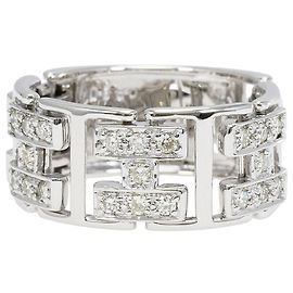 Autre Marque Ehering aus 18K Weißgold mit Diamant Golden