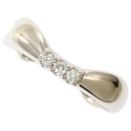 Autre Marque PT900 Platinum Band Ring with Diamond Other
