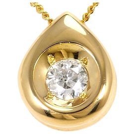 Autre Marque Colar de ouro amarelo 18K com diamante Dourado