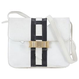 Céline Borsa a spalla in pelle Celine Nero Bianco