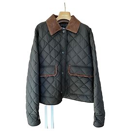 Miu Miu Veste Matelassée Vert foncé