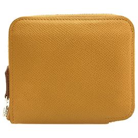Hermès Hermes Azap Silk Compact Bi-fold Wallet Brown