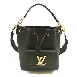 Borsa a tracolla Lockme Bucket Louis Vuitton Nero