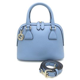 Gucci Interlocking G 2-Way Handtasche Hellblau