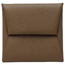 Monedero Hermès Bastia de Epsom Brown Castaño