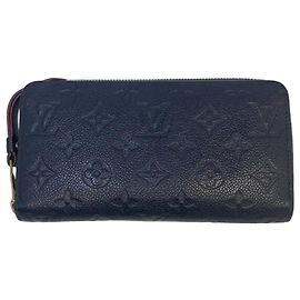 Portefeuille Zippy Monogram Louis Vuitton Rouge Bleu Monogramme